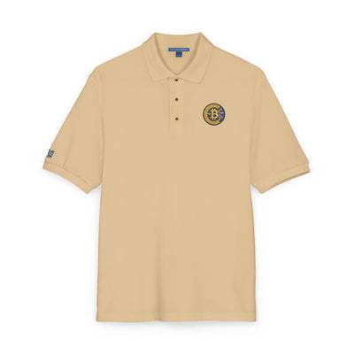 Polo bordado con criptomoneda y bitcoin, ropa informal, regalo para él, atuendo diario, moda de golf