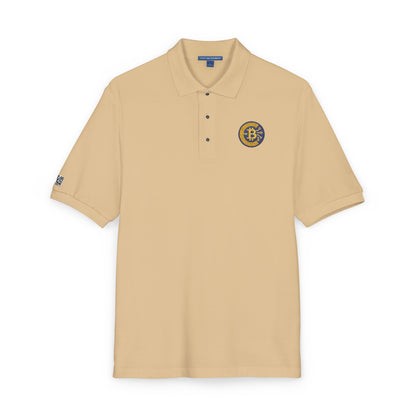 Polo bordado con criptomoneda y bitcoin, ropa informal, regalo para él, atuendo diario, moda de golf