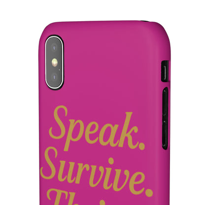 Snap Case for Samsung & iPhone — Find Your Voice Design