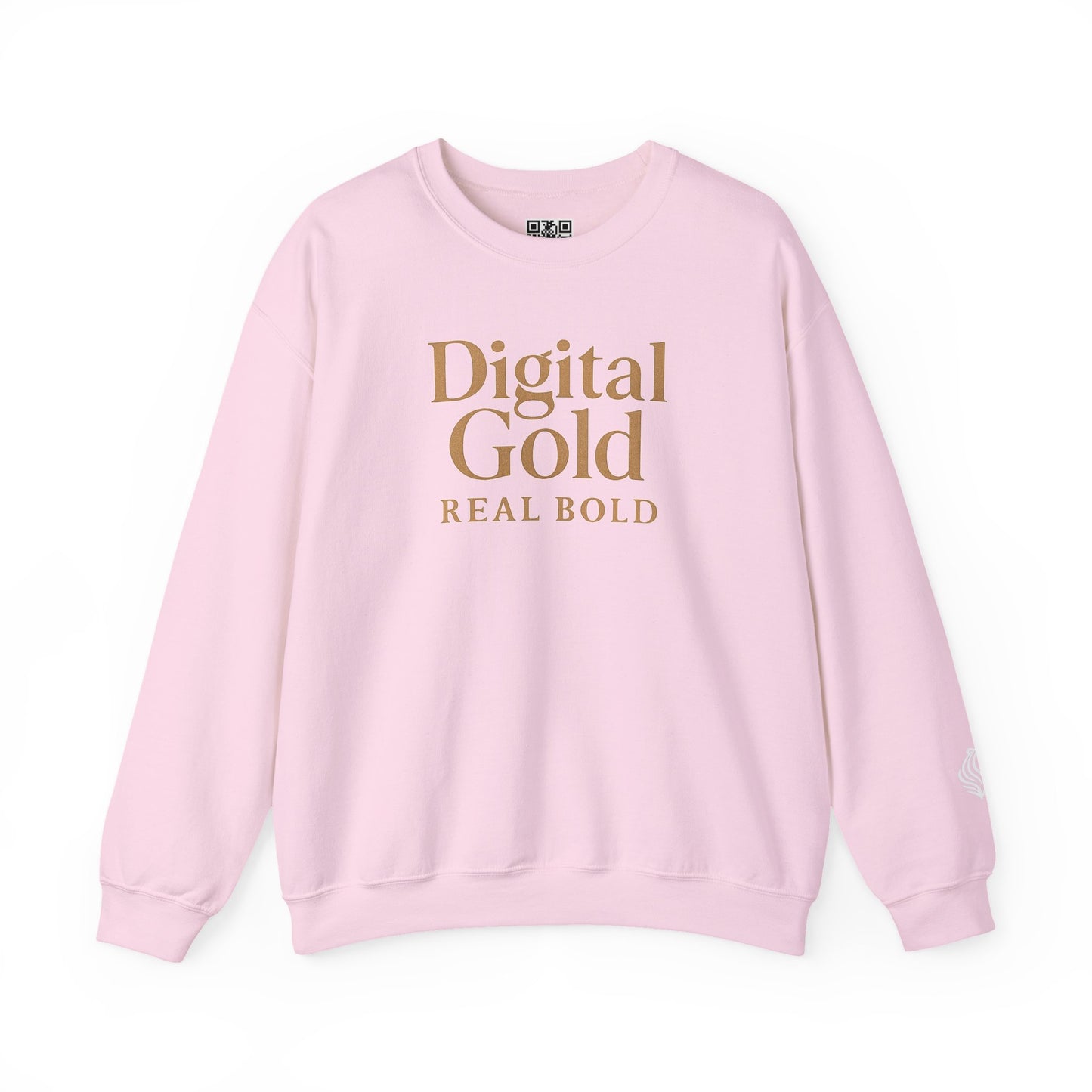 Digital Gold Crewneck Sweatshirt - Cozy Fashion, Gift for Tech Lovers, Birthday & Casual Wear, Stylish Everyday Comfort