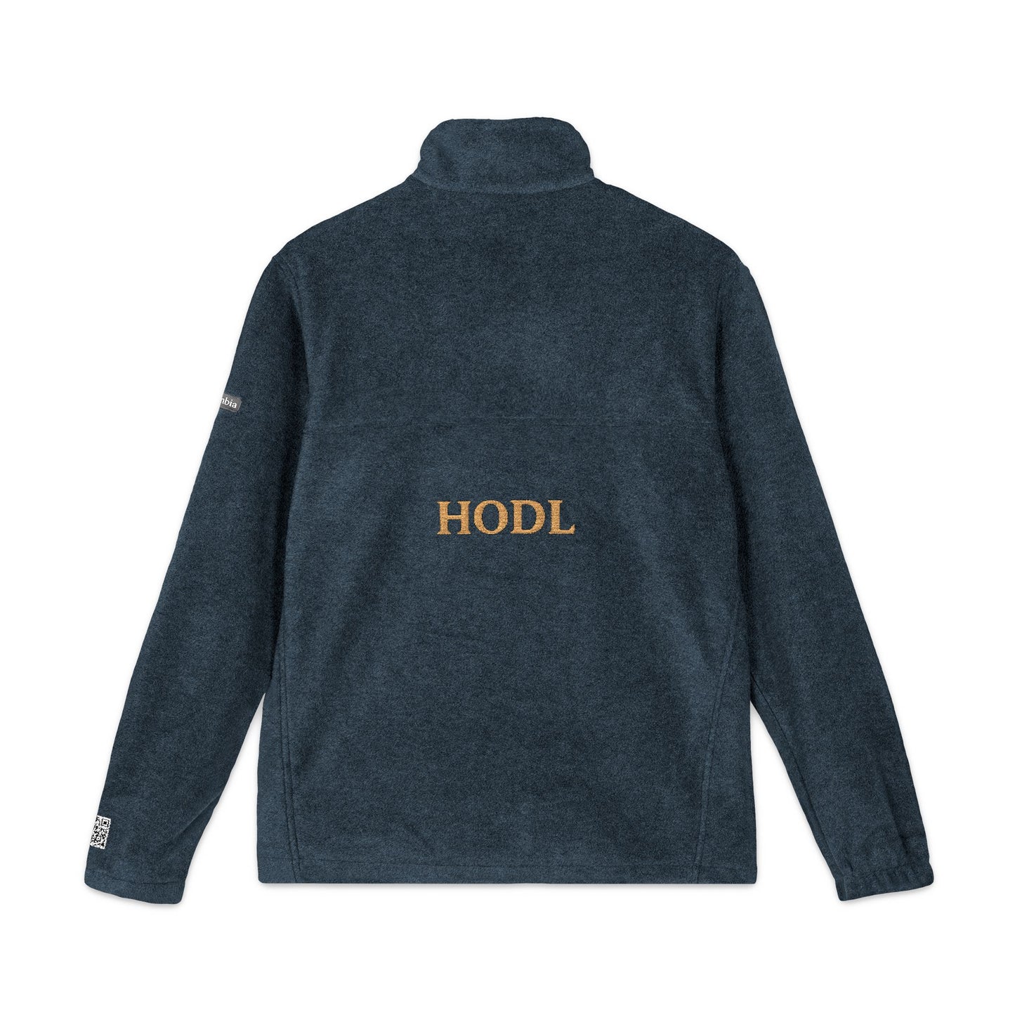 Cryptocurrency Fleece Jacket with Bitcoin Embroidery, Cozy Outerwear, Ideal for Outdoor Adventures, HODL Style, Perfect for Gifting