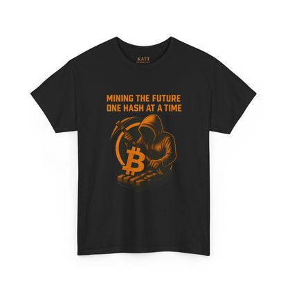 Minería de Bitcoin - Camiseta de algodón grueso Gildan