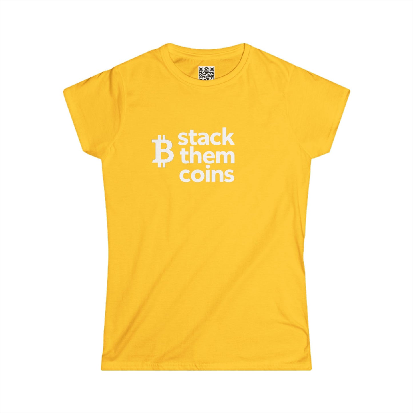 Bitcoin/Cryptocurrency Women’s Softstyle Tee – Perfect for Everyday Wear, Gifts, Casual Outfits, Eco-Friendly Fashion, Inspirational Quote CryptoShirt