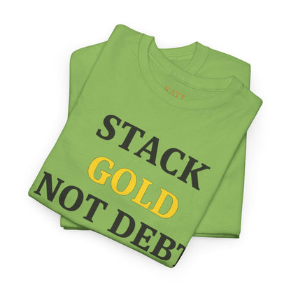 Stack the Gold - Bitcoin - Camiseta unisex de algodón grueso