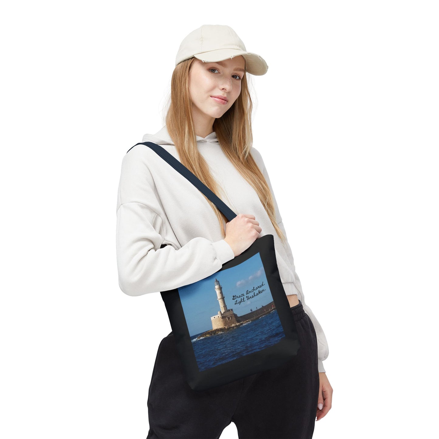 "Grace" Lighthouse - Tote Bag, Eco-Friendly, Stylish Networker