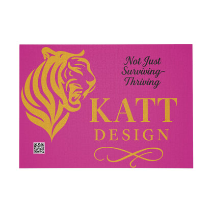 Puzzle - Empowering Tiger Design, Fun for Game Night, Self-Care Activity, Puzzle Lovers, DV Awareness Puzzle