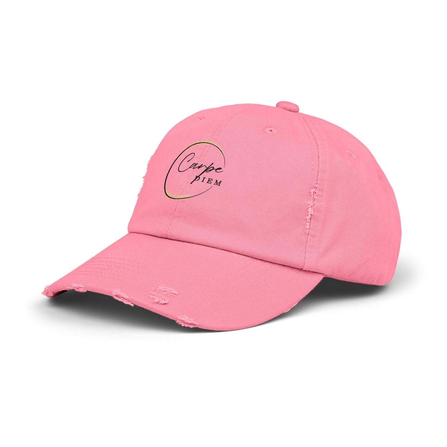 Gorra desgastada: Carpe Diem; "Aprovecha el día" - Gorra, ropa informal, regalo elegante, accesorio de verano, prenda inspiradora 