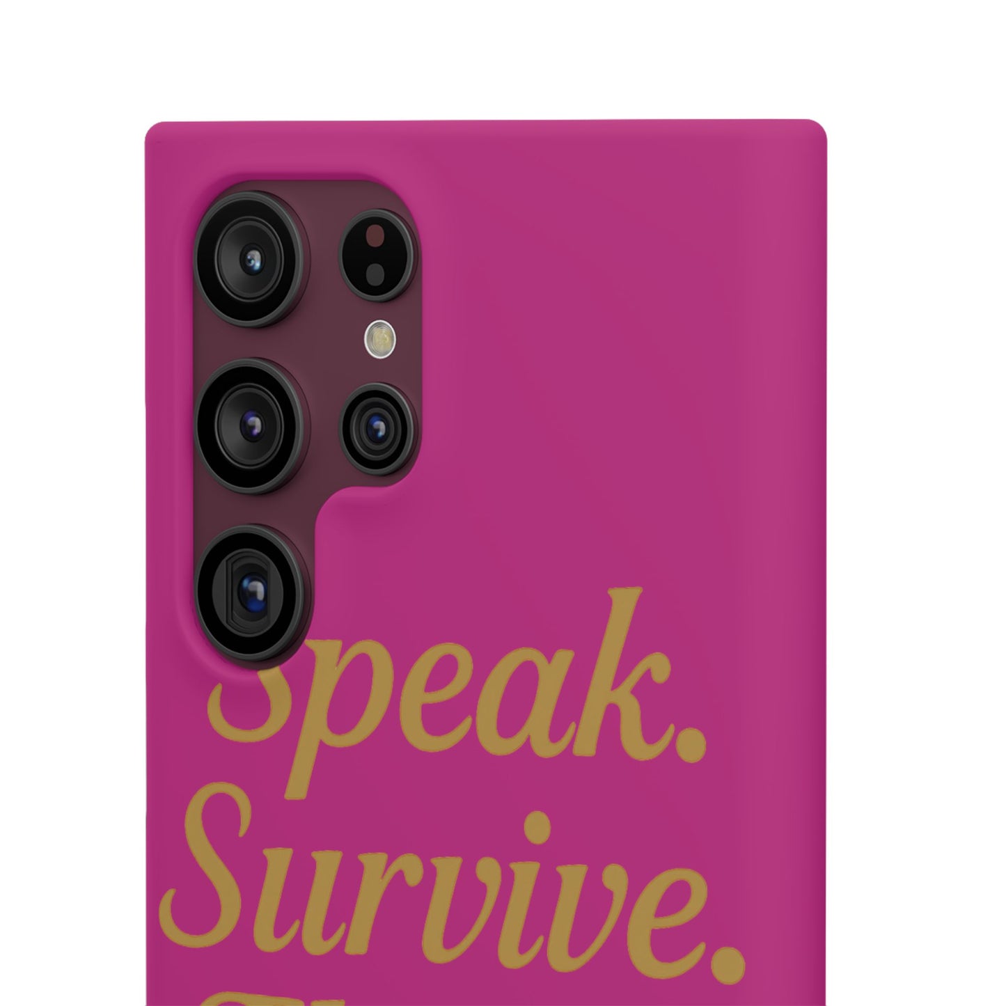 Snap Case for Samsung & iPhone — Find Your Voice Design