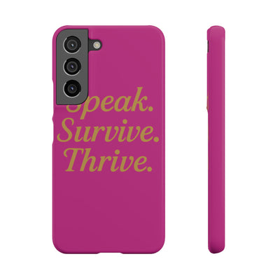 Snap Case for Samsung & iPhone — Find Your Voice Design