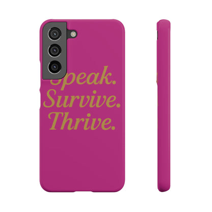 Snap Case for Samsung & iPhone — Find Your Voice Design