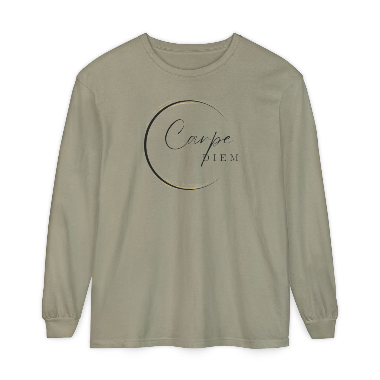 Carpe Diem Long Sleeve T-Shirt, Motivational Tee, Unisex Fashion, Everyday Wear, Gift for Friends, Relaxed Fit