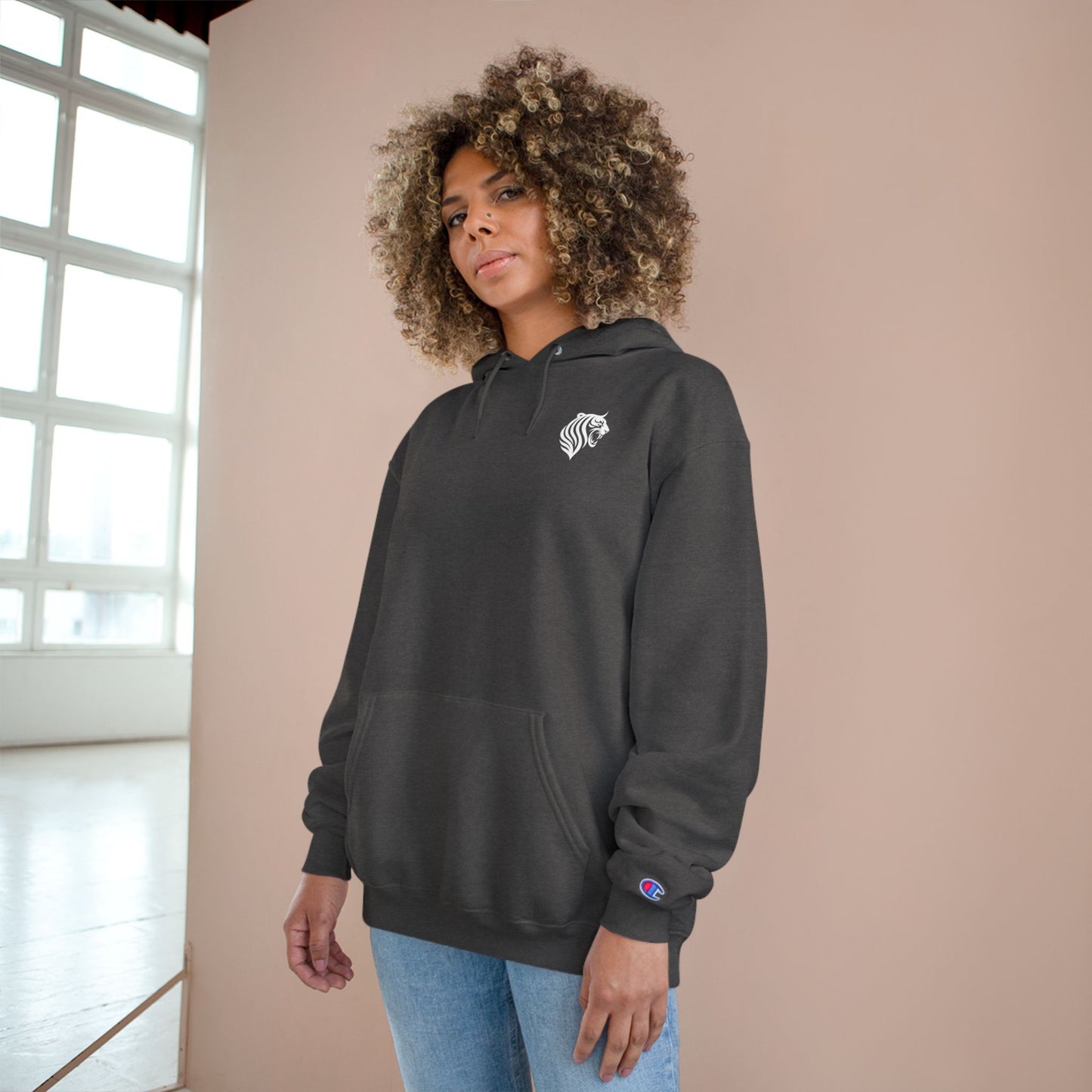 White Tiger Hoodie  - KATT Design, LLC - Champion