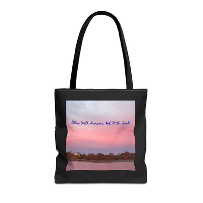 Move with Purpose - Tote Bag, Eco-Friendly, Stylish Networker