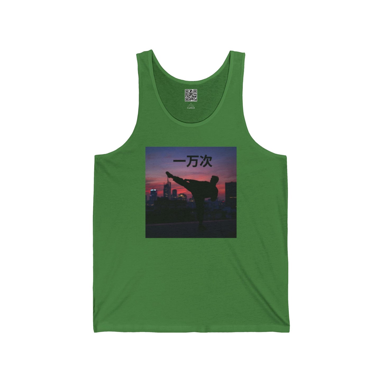 "Ten Thousand Times" - Jersey Tank with Inspirational Design, Cool Athletic Wear, Casual Summer Top, Perfect Gift for Fitness Lovers, Stylish Graphic Tee