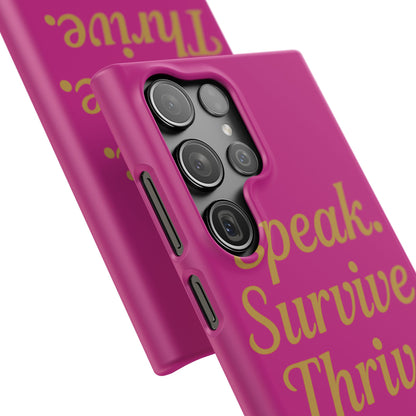 Snap Case for Samsung & iPhone — Find Your Voice Design