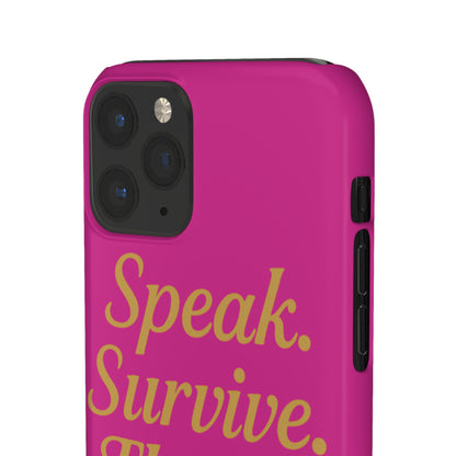 Snap Case for Samsung & iPhone — Find Your Voice Design