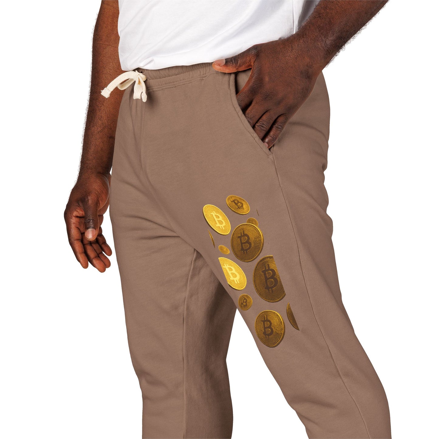 Crypto/Bitcoin - Garment-Dyed Fleece Sweatpants