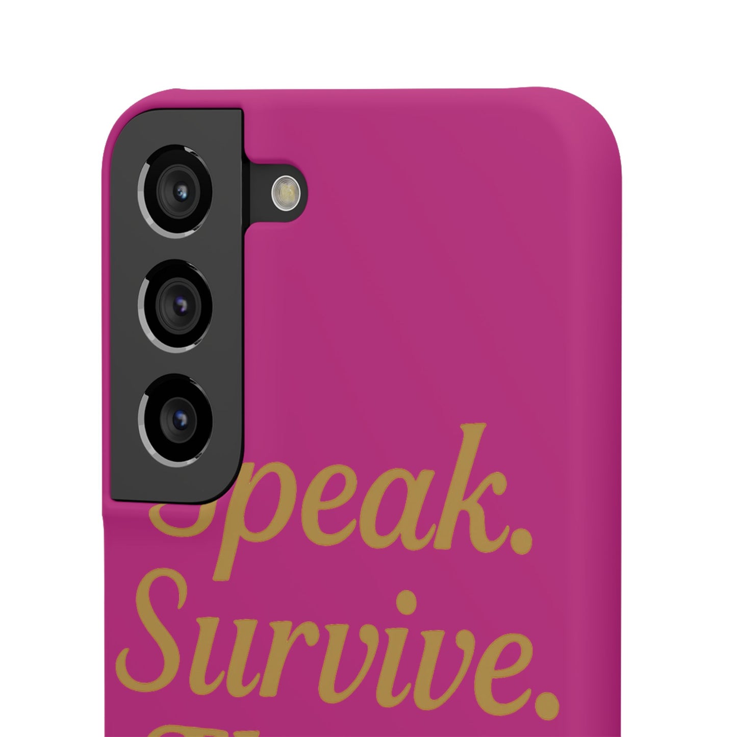 Snap Case for Samsung & iPhone — Find Your Voice Design