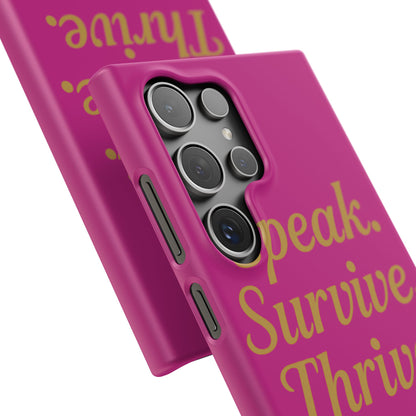 Snap Case for Samsung & iPhone — Find Your Voice Design