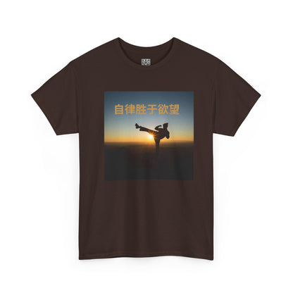 "Discipline Triumphs Over Desire" - Chinese Trendy Tshirt, Gildan 5000 Heavy Cotton Tee