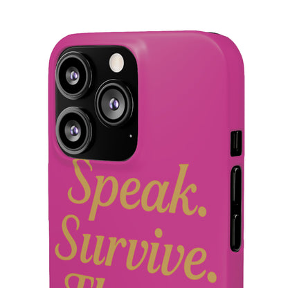 Snap Case for Samsung & iPhone — Find Your Voice Design