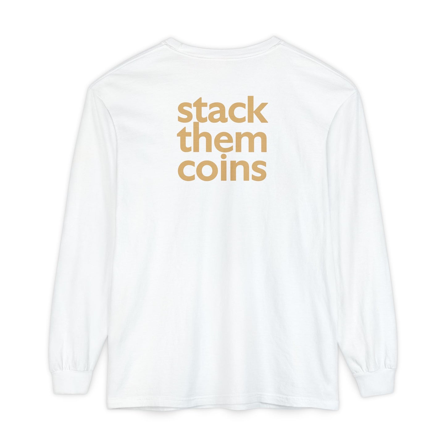 Cryptocurrency Long Sleeve T-Shirt - Casual Wear, Minimalist Style, Everyday Comfort, Streetwear Essentials