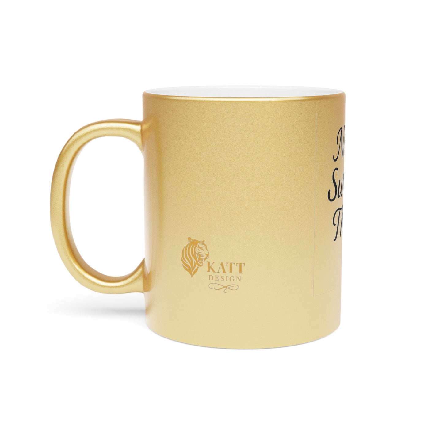 Survivor Metallic Mug - Gold/Silver Coffee Cup, DV Awareness, Thriving Mug