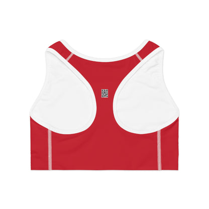 Yin Yang Sporty Sports Bra, Activewear for Yoga, Gym, & Fitness - Workout Gear, Gift for Athletes, Trendy AOP Design