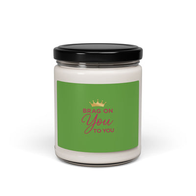 Scented Soy Candle — "Brag You On" Luxury 9oz Jar