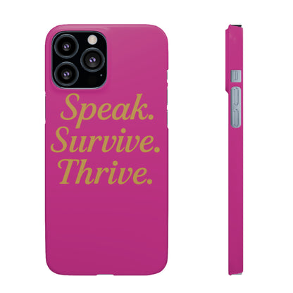 Snap Case for Samsung & iPhone — Find Your Voice Design