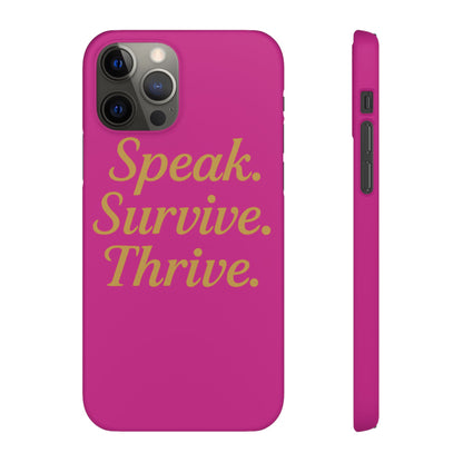 Snap Case for Samsung & iPhone — Find Your Voice Design