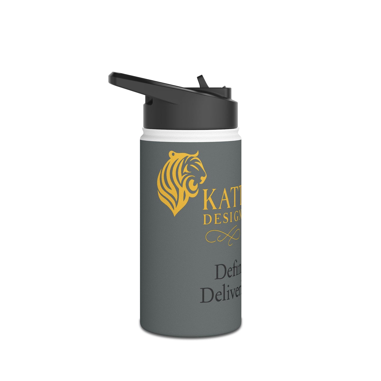 KATT Design, LLC - Inspirational Stainless Steel Water Bottle, Drink Container for Fitness, Gym, Eco-Friendly Gift