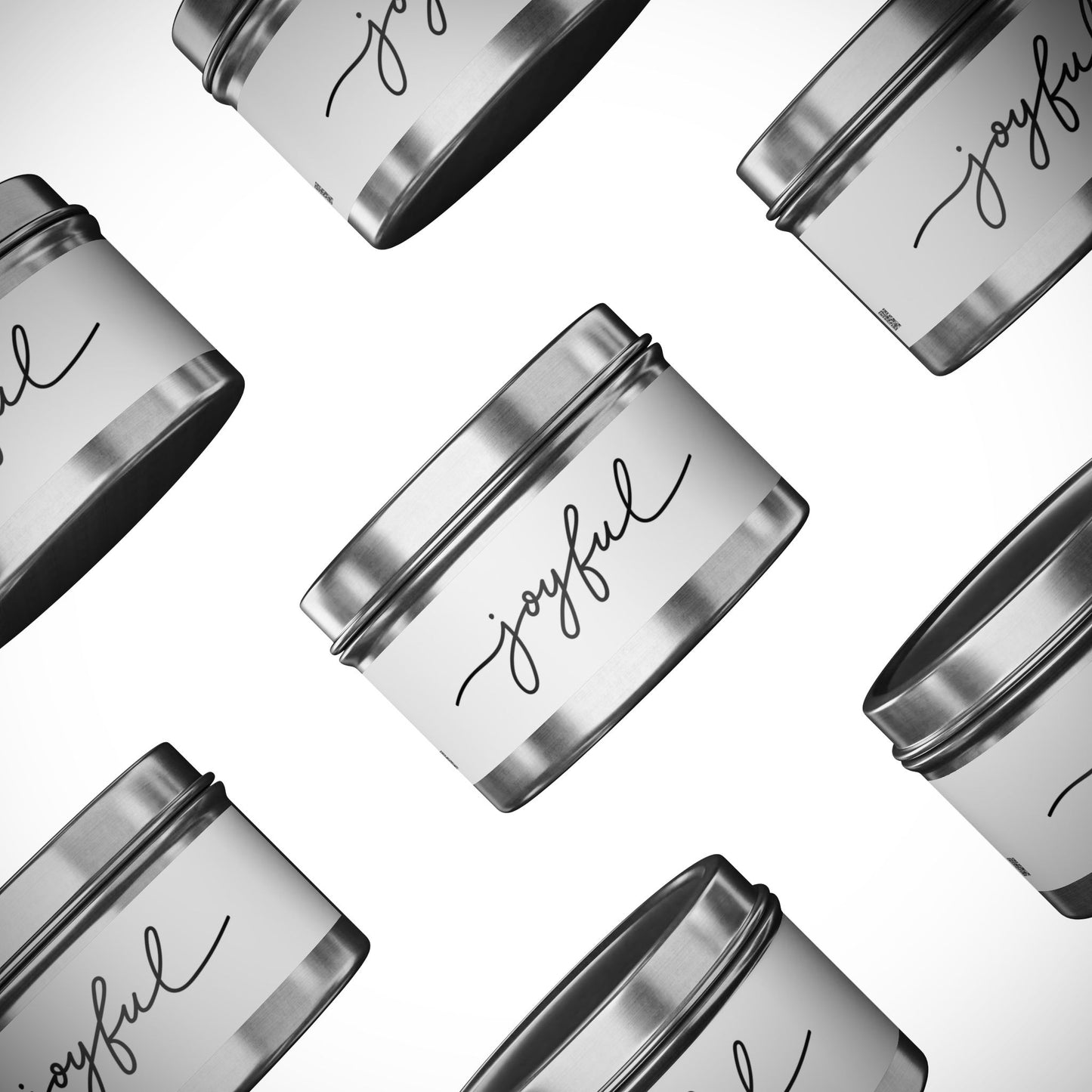 Joyful Tin Candles | Scented Candle Gifts, Home Decor, Relaxation, Spa Night, Selfcare