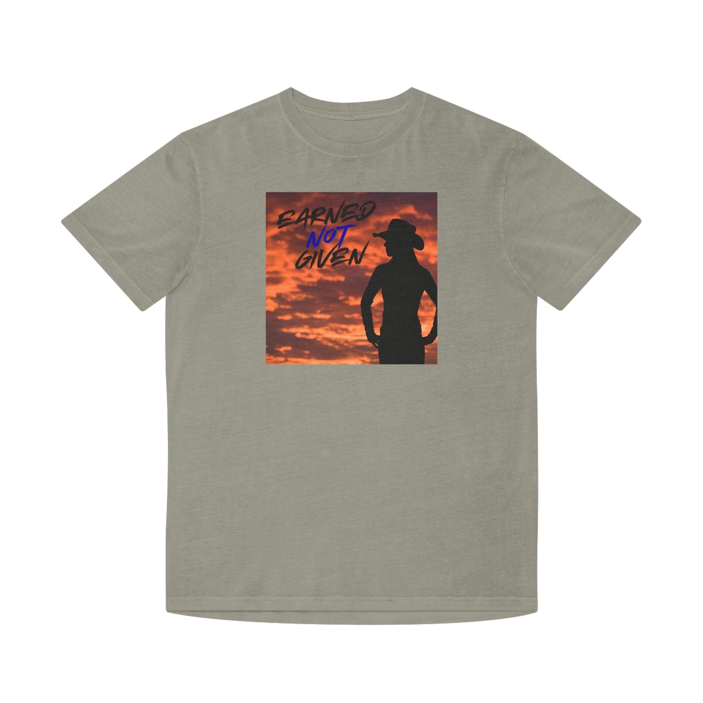 “Earned Not Given” Cowboy Sunset T‑Shirt