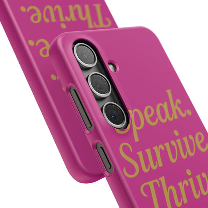 Snap Case for Samsung & iPhone — Find Your Voice Design