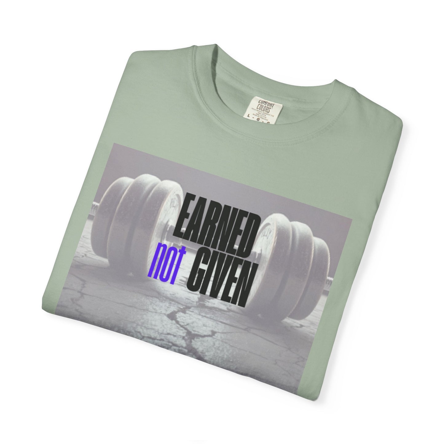 Gym Motivation T-Shirt, Fitness Tee, Workout Gift, Casual Wear, Earned Not Given, Active Lifestyle Apparel