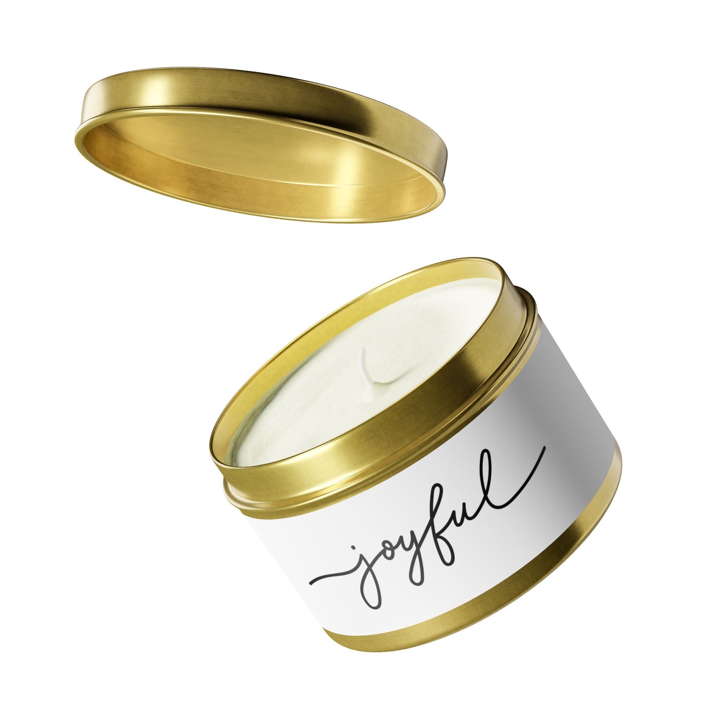 Joyful Tin Candles | Scented Candle Gifts, Home Decor, Relaxation, Spa Night, Selfcare