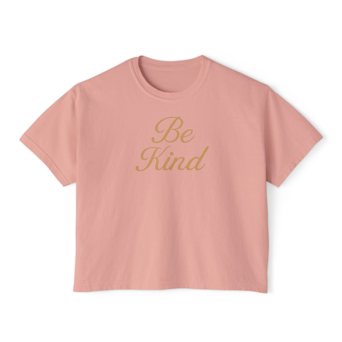 Be Kind - Women's Boxy Tee, Inspirational Graphic Tee, Gift, Everyday Wear, Motivational Shirt