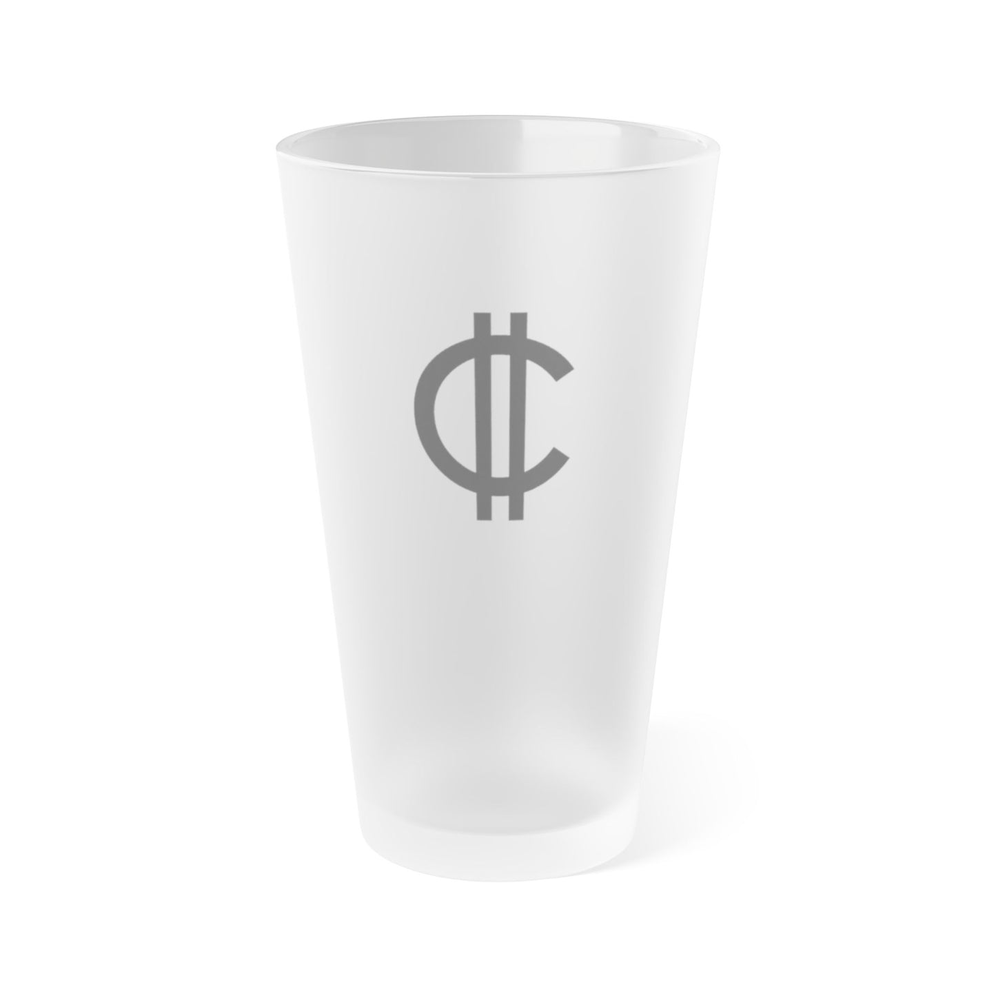 Vaso de pinta esmerilado con criptomonedas: elegante vaso de 473 ml para fiestas, bares, regalos, reuniones y eventos. 