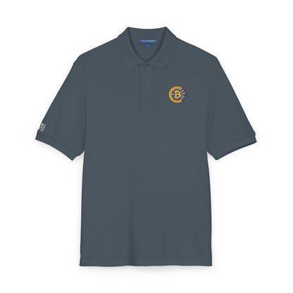 Polo bordado con criptomoneda y bitcoin, ropa informal, regalo para él, atuendo diario, moda de golf