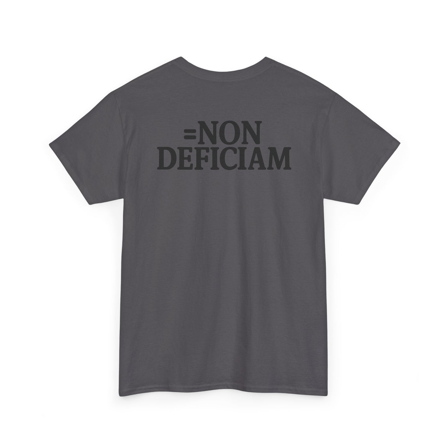 Cold Wallet - Bitcoin - Non Deficiam; "I Will Not Fail" - Heavy Cotton Tee