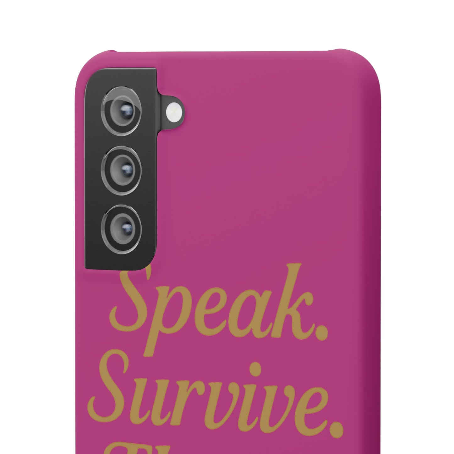Snap Case for Samsung & iPhone — Find Your Voice Design