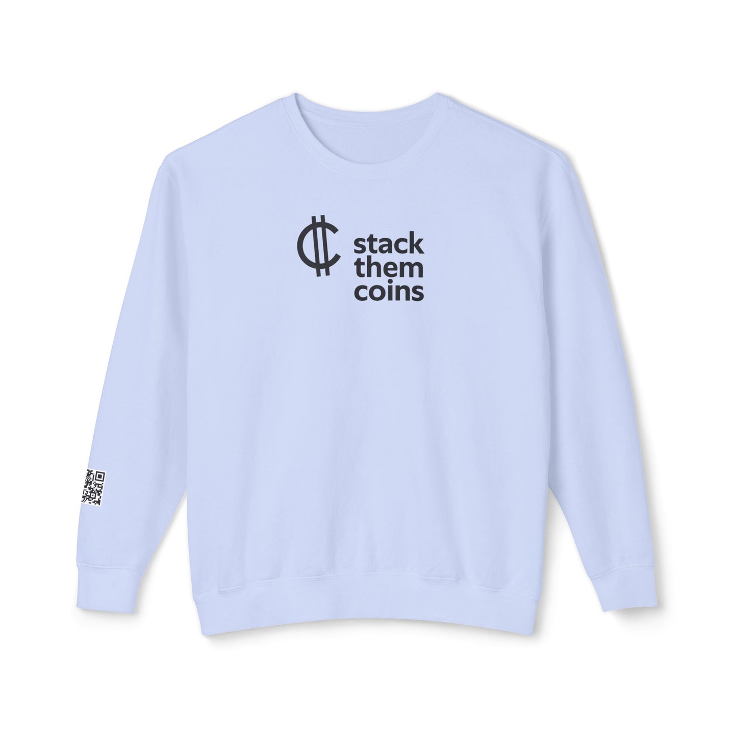 Cryptocurrency Crewneck Sweatshirt - Stack Them Coins, Cozy for Saving, Crypto Enthusiast, Everyday Wear,
