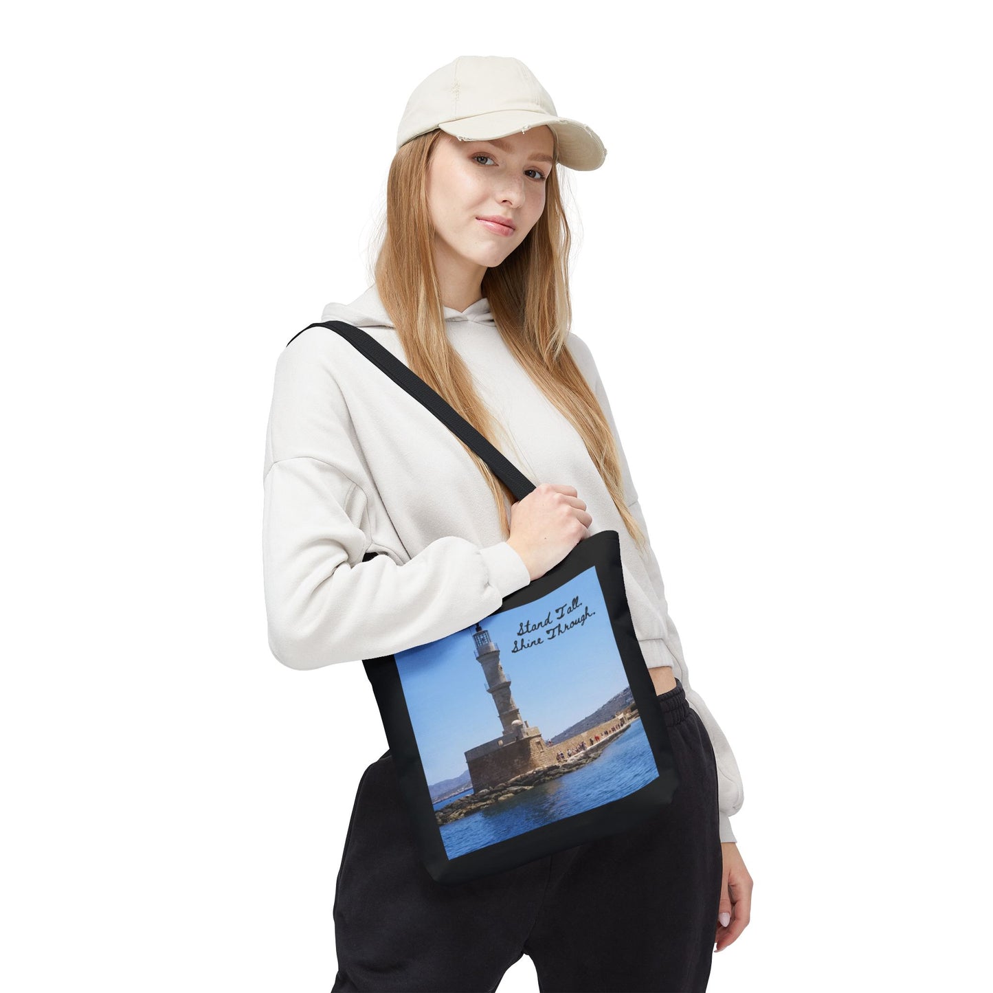 "Stand Tall" Lighthouse - Tote Bag, Eco-Friendly, Stylish Networker