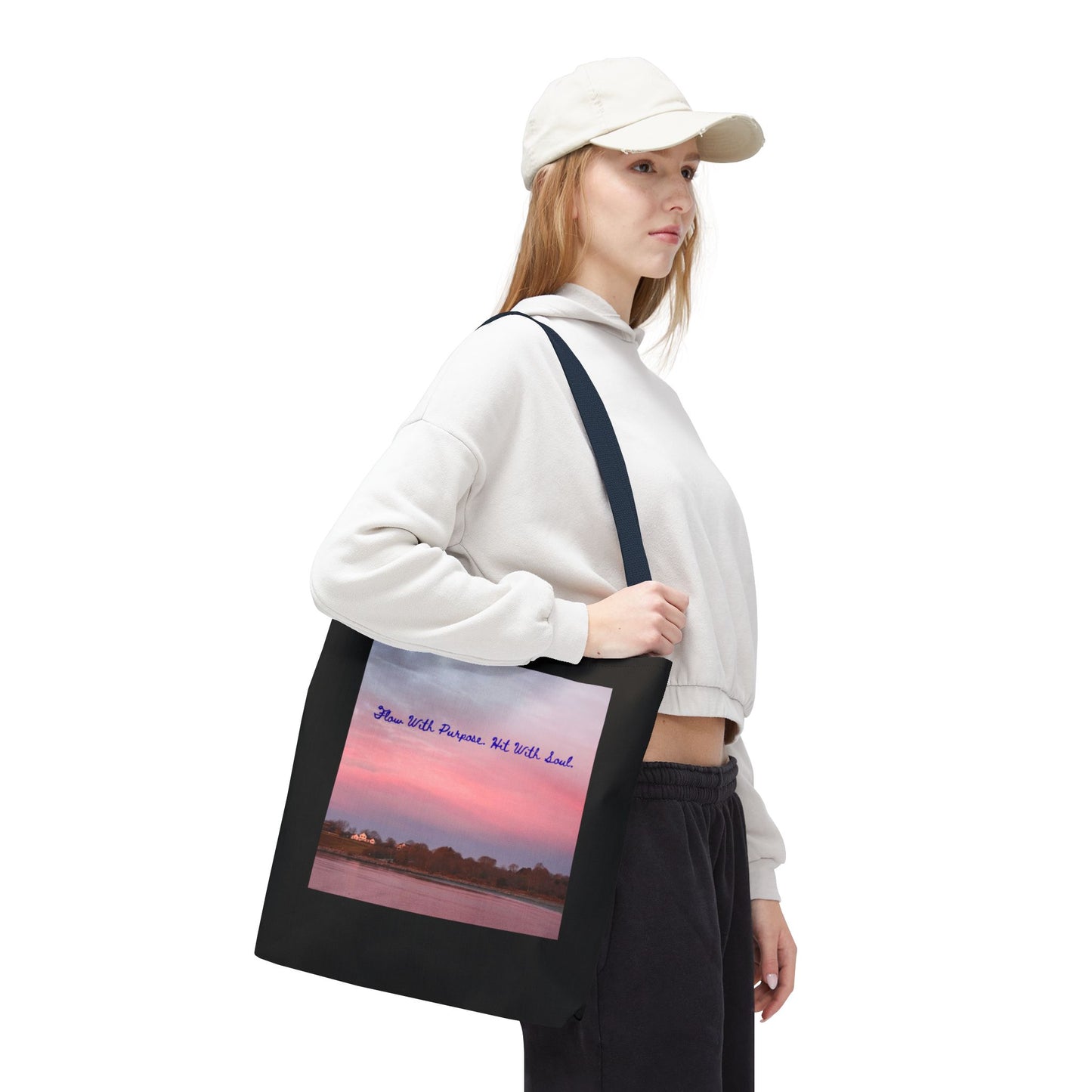 Move with Purpose - Tote Bag, Eco-Friendly, Stylish Networker