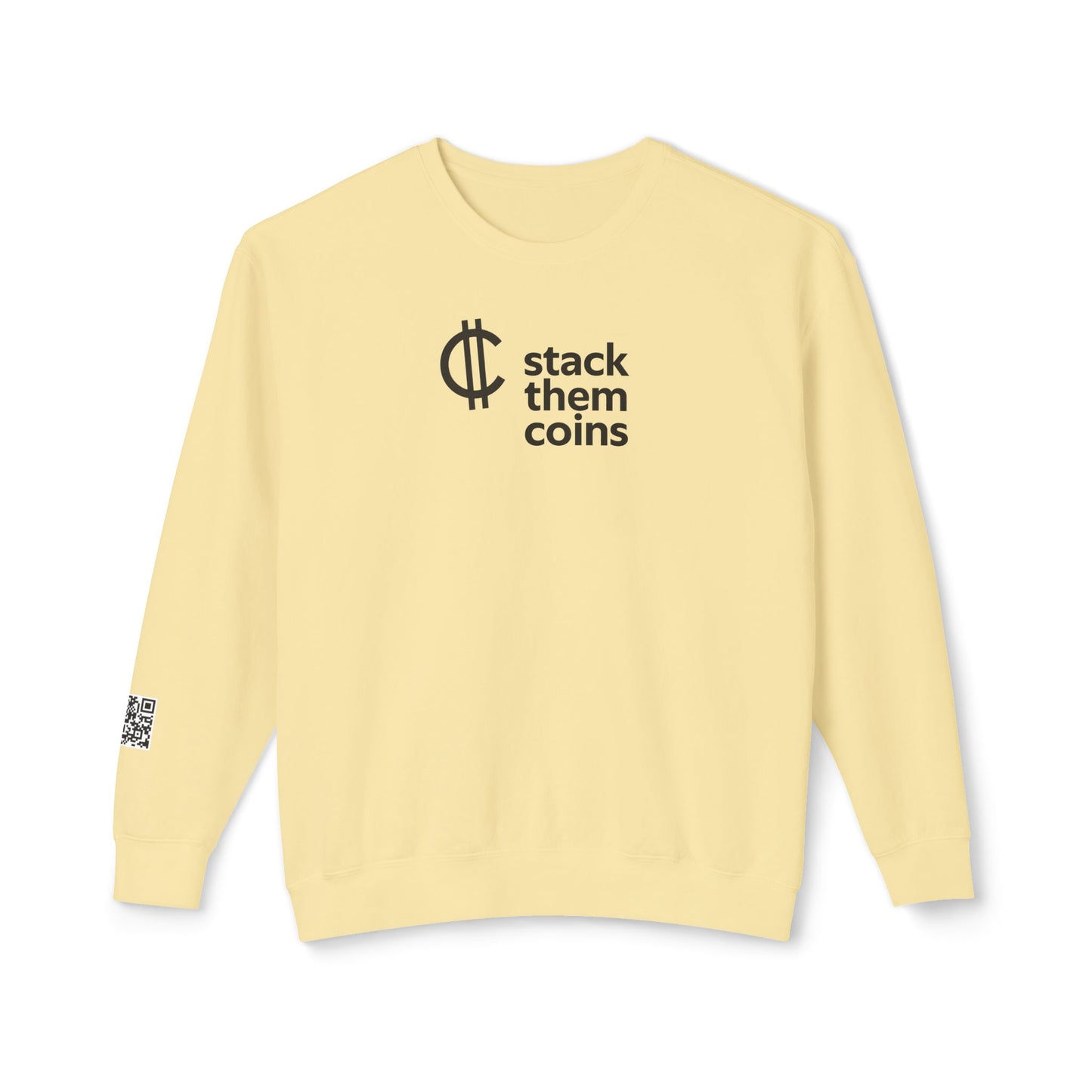 Cryptocurrency Crewneck Sweatshirt - Stack Them Coins, Cozy for Saving, Crypto Enthusiast, Everyday Wear,