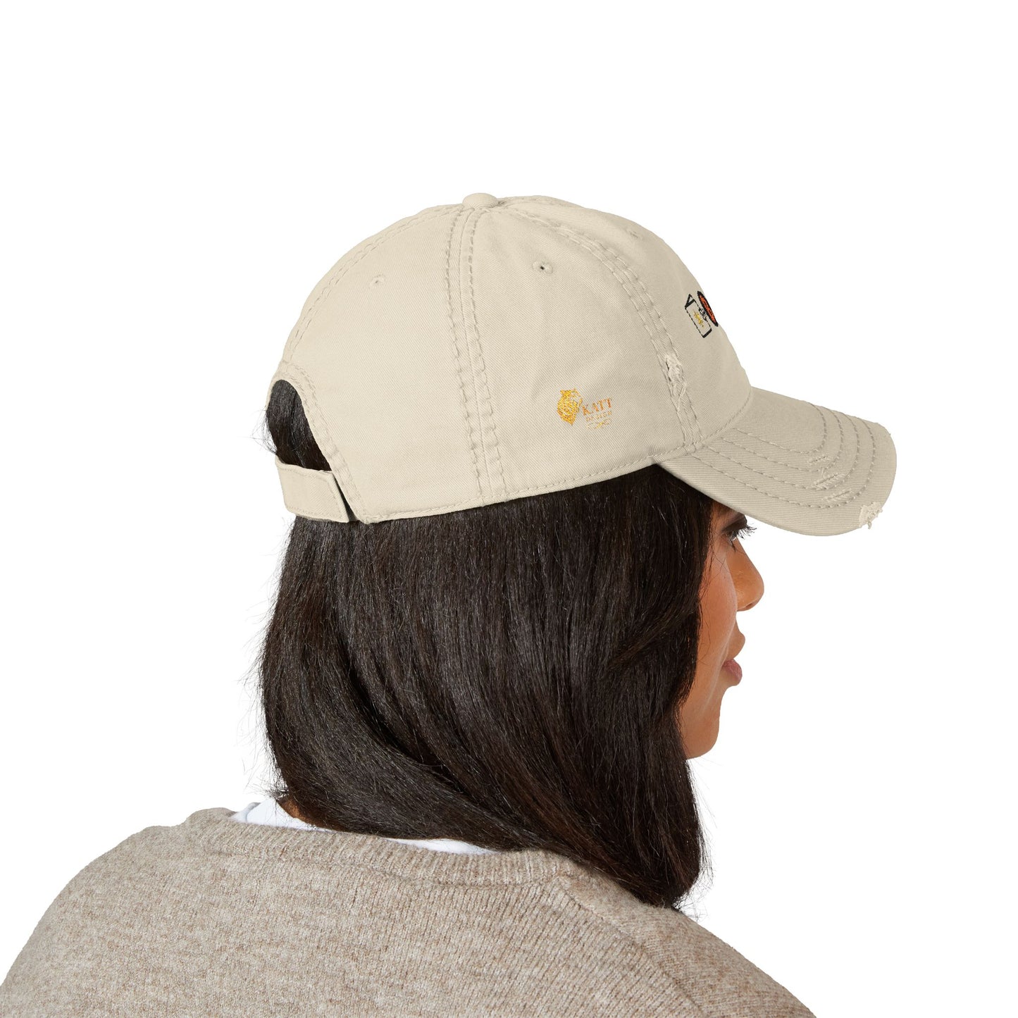 Cold Wallet Non Deficiam; "I Will Not Fail"; Distressed Hat with Bitcoin Embroidery, Casual Cap, Tech Enthusiasts, Adjustable Unisex Hat