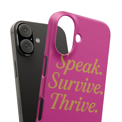 Snap Case for Samsung & iPhone — Find Your Voice Design