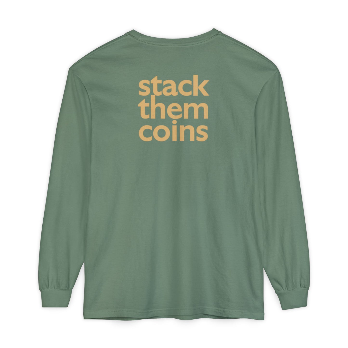 Cryptocurrency Long Sleeve T-Shirt - Casual Wear, Minimalist Style, Everyday Comfort, Streetwear Essentials