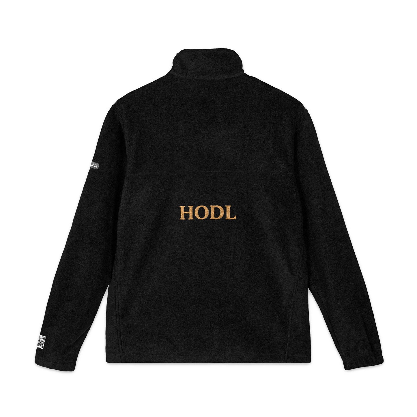 Cryptocurrency Fleece Jacket with Bitcoin Embroidery, Cozy Outerwear, Ideal for Outdoor Adventures, HODL Style, Perfect for Gifting